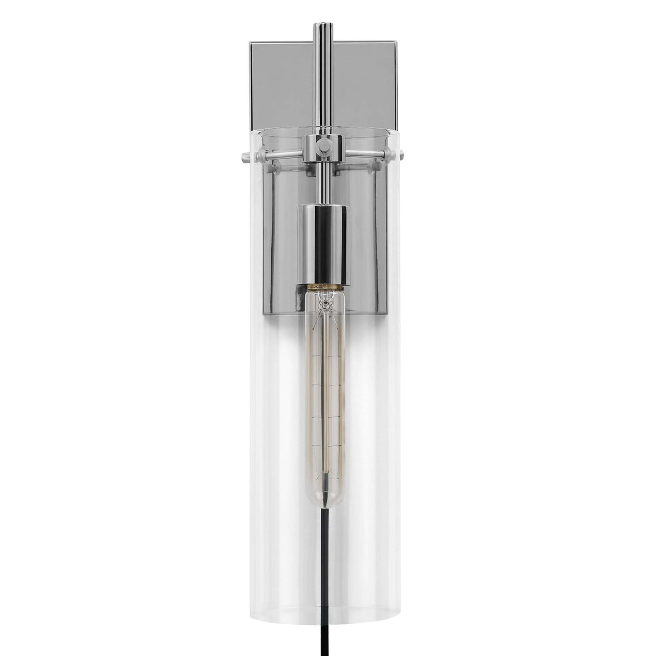 Caelum Wall Sconce w/ Plugin, Polished Nickel