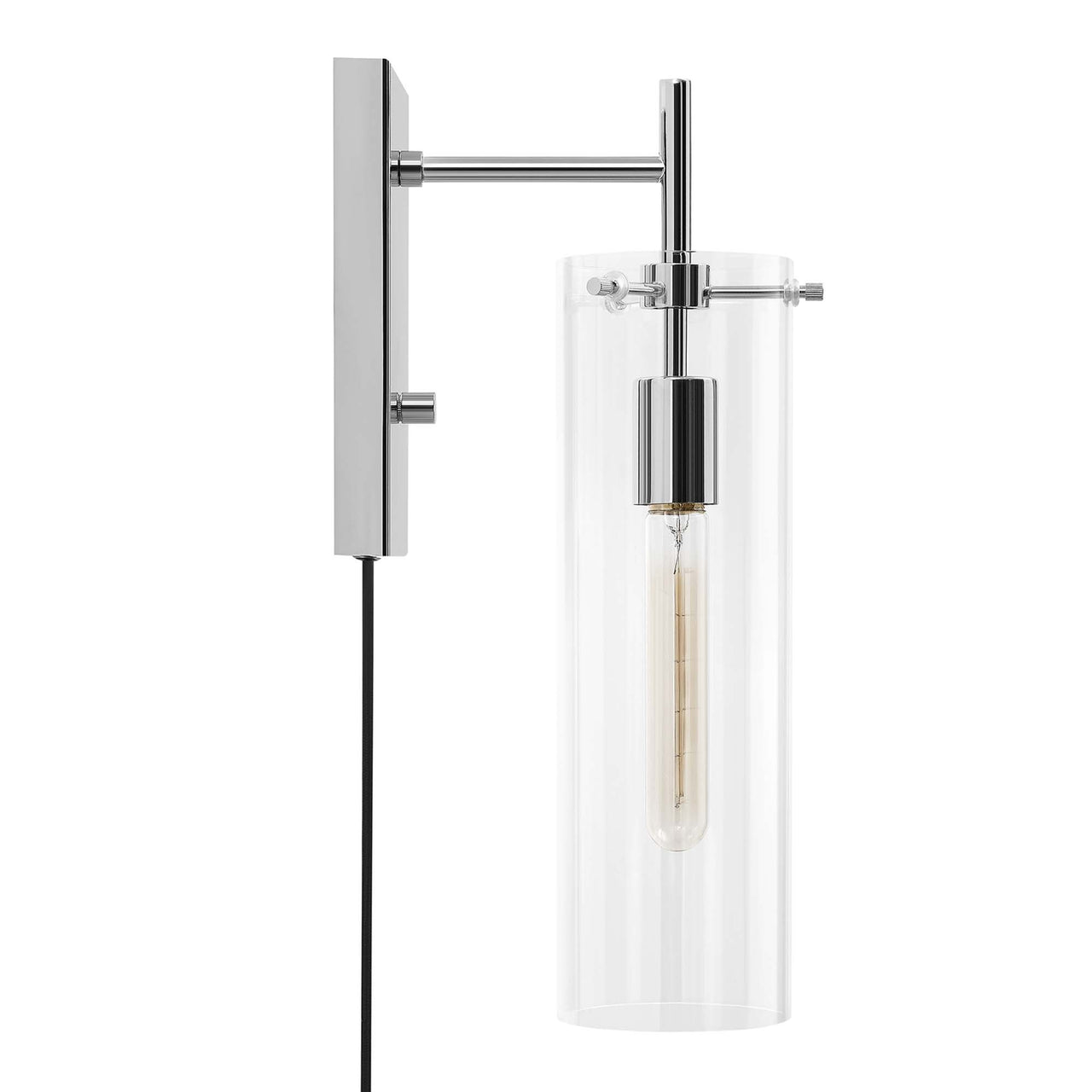 Caelum Wall Sconce w/ Plugin, Polished Nickel