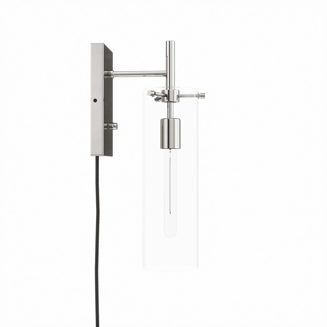 Caelum Wall Sconce w/ Plugin, Polished Nickel