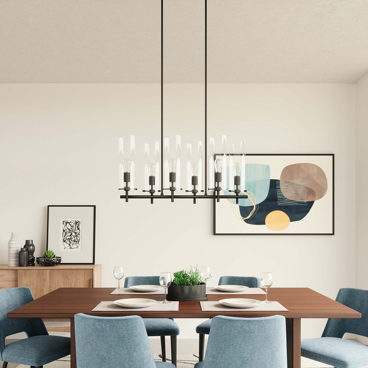 Caelum Chandelier, Black