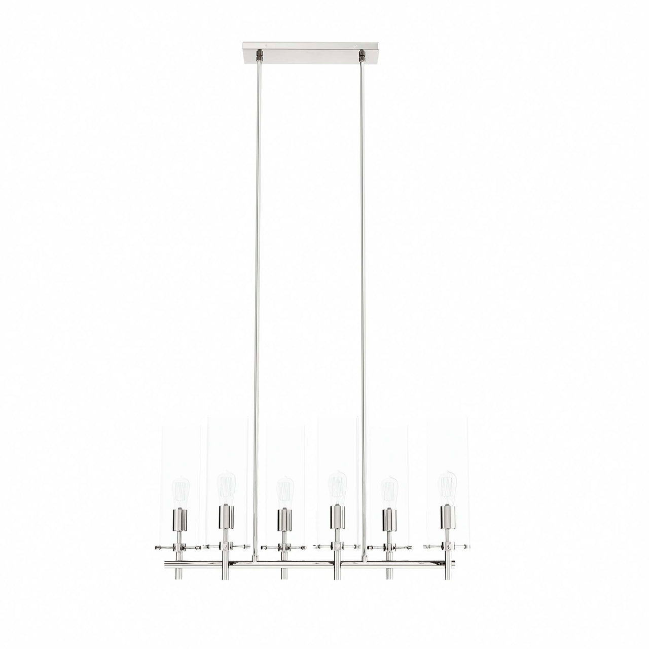 Caelum Chandelier, Polished Nickel