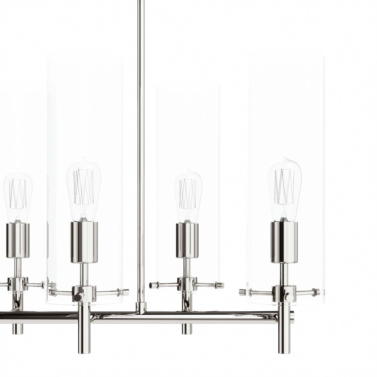 Caelum Chandelier, Polished Nickel