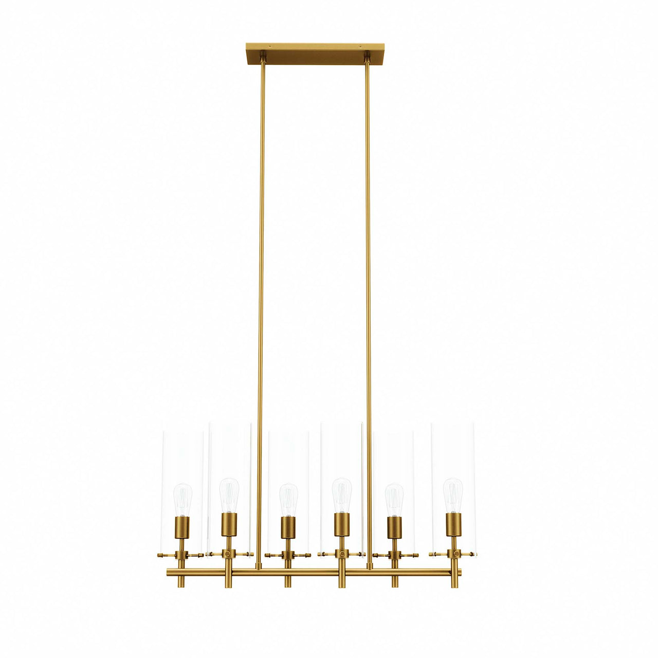 Caelum Chandelier, Satin Brass
