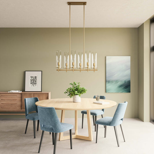 Caelum Chandelier, Satin Brass