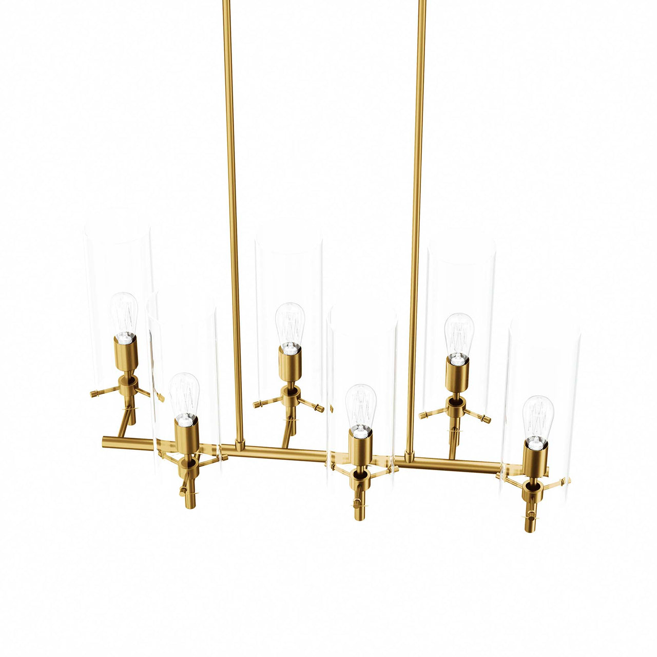 Caelum Chandelier, Satin Brass