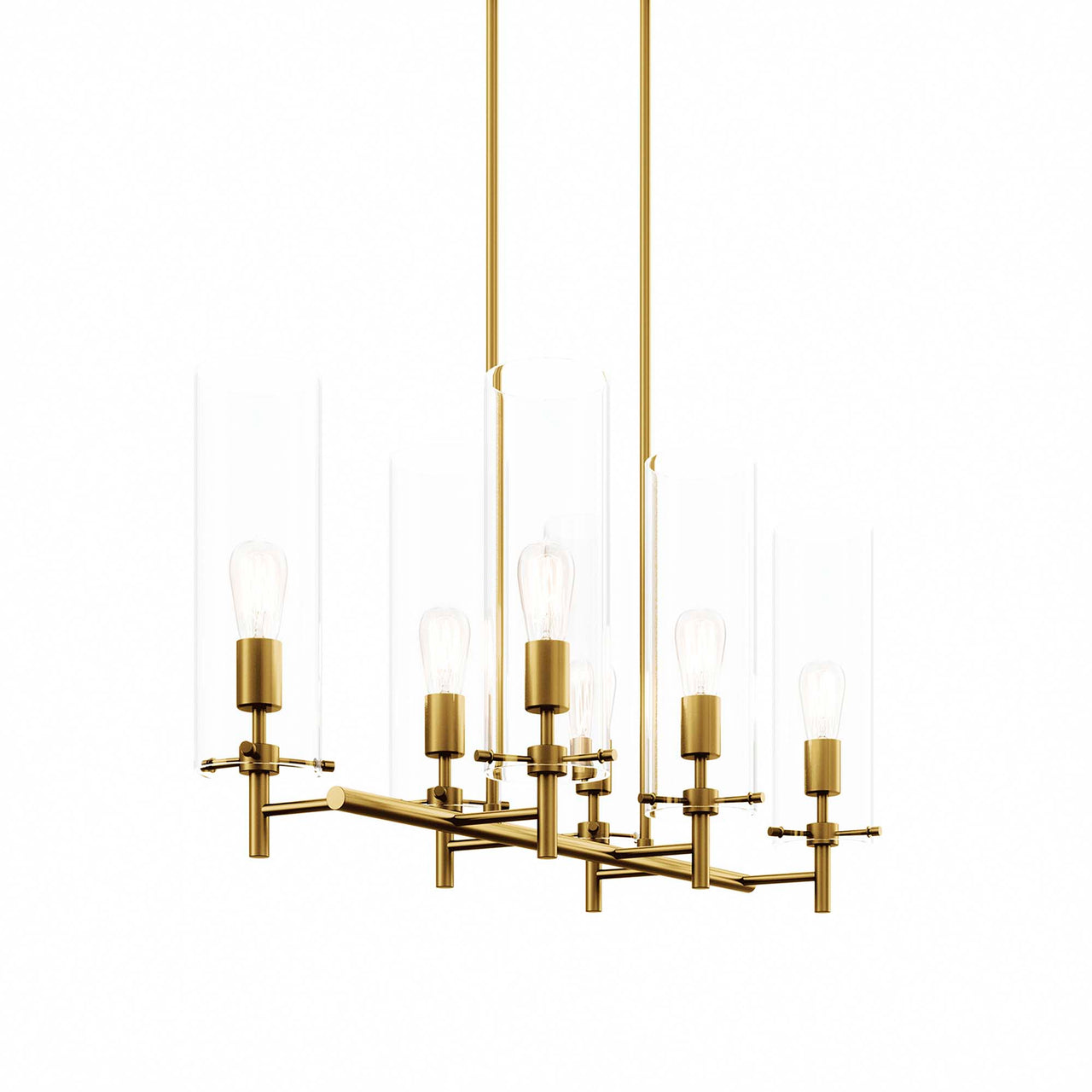 Caelum Chandelier, Satin Brass