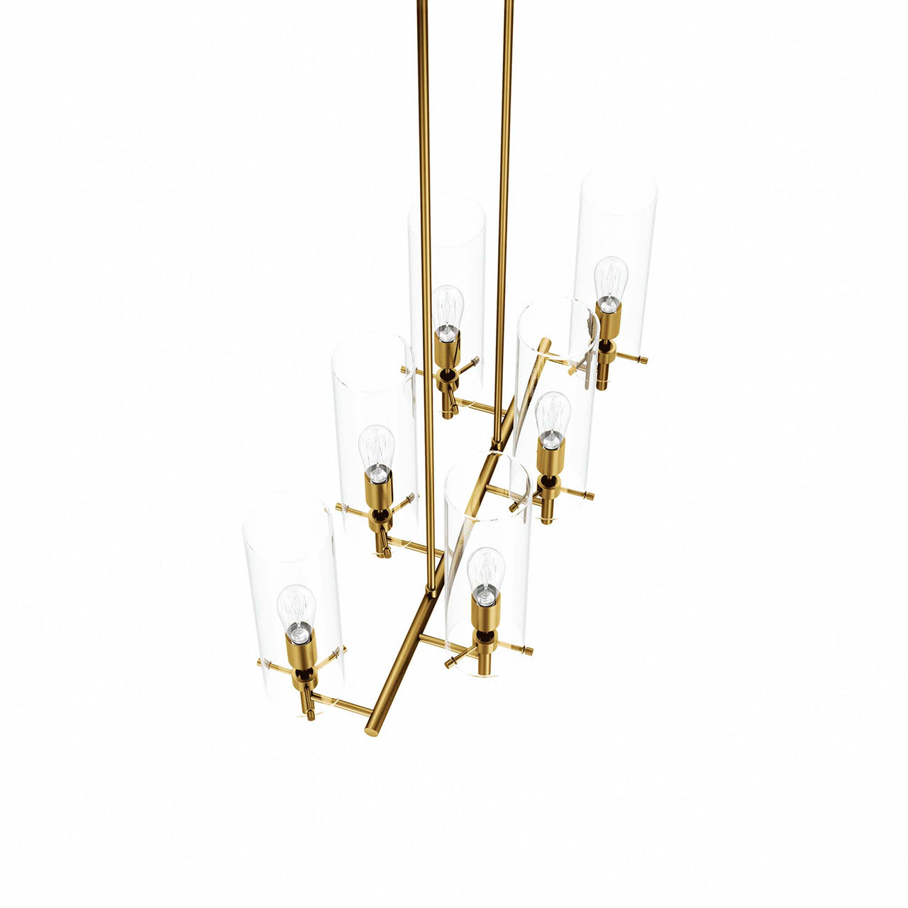 Caelum Chandelier, Satin Brass