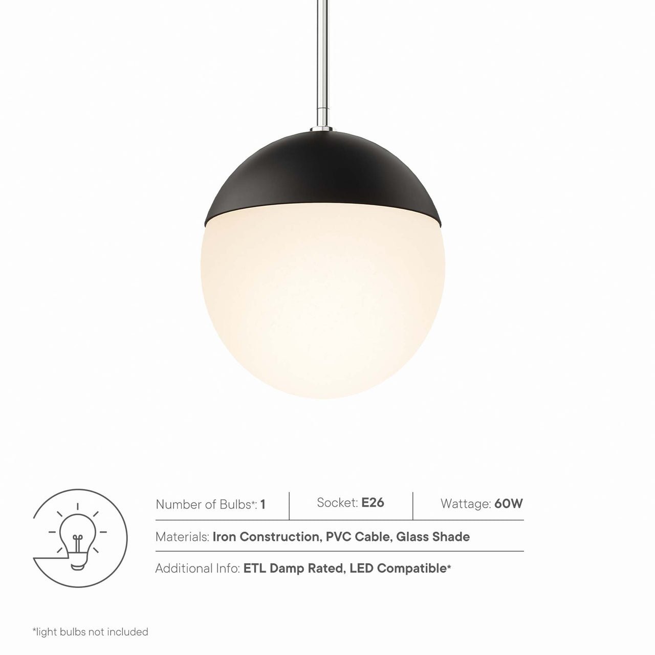 Starlight Pendant Light, Polished Nickel