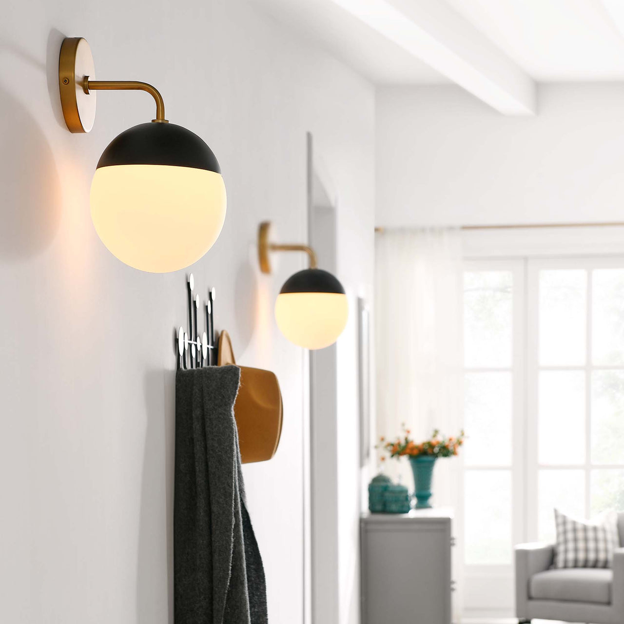 Starlight Wall Sconce, Satin Brass