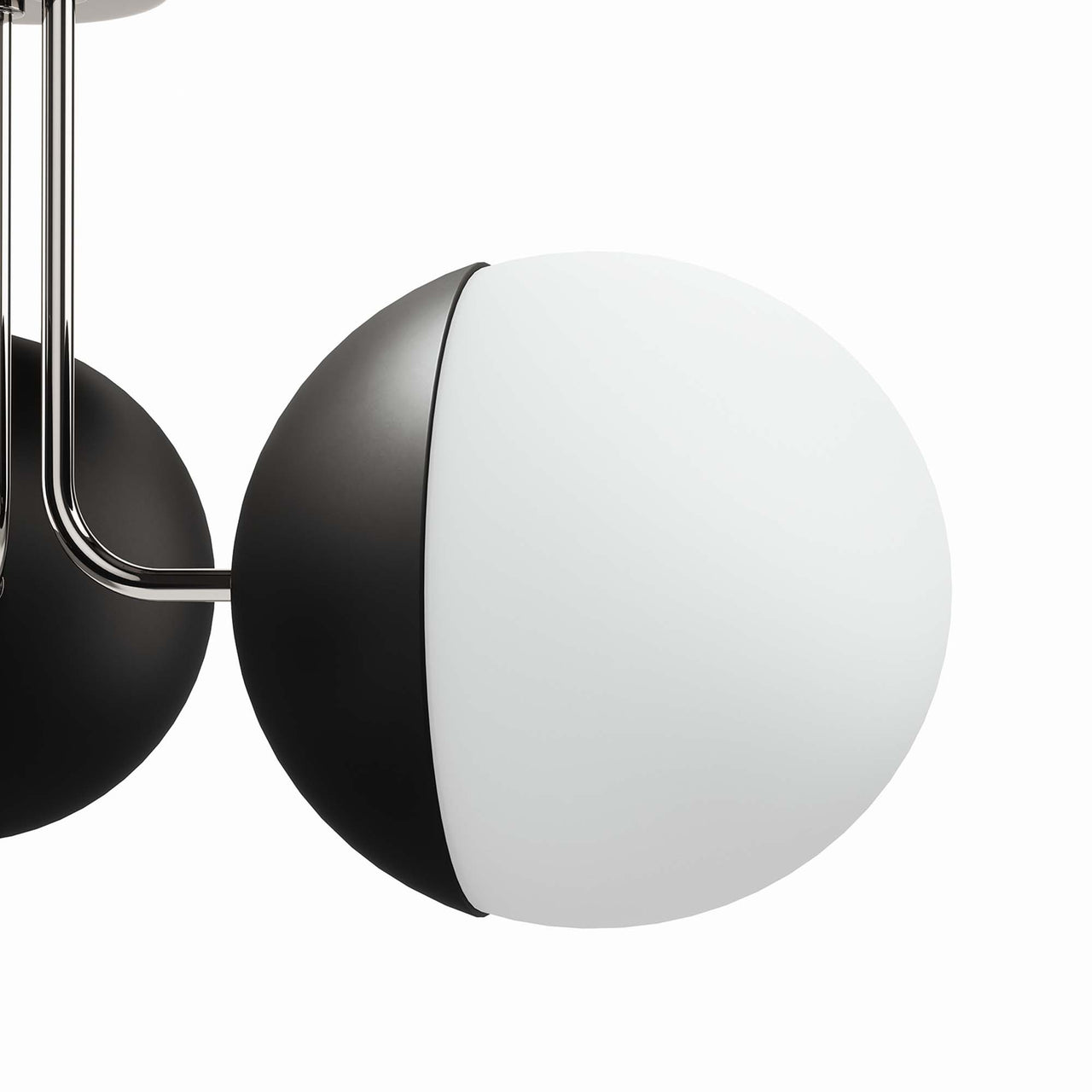 Starlight Semi-Flush Ceiling Light, Polished Nickel