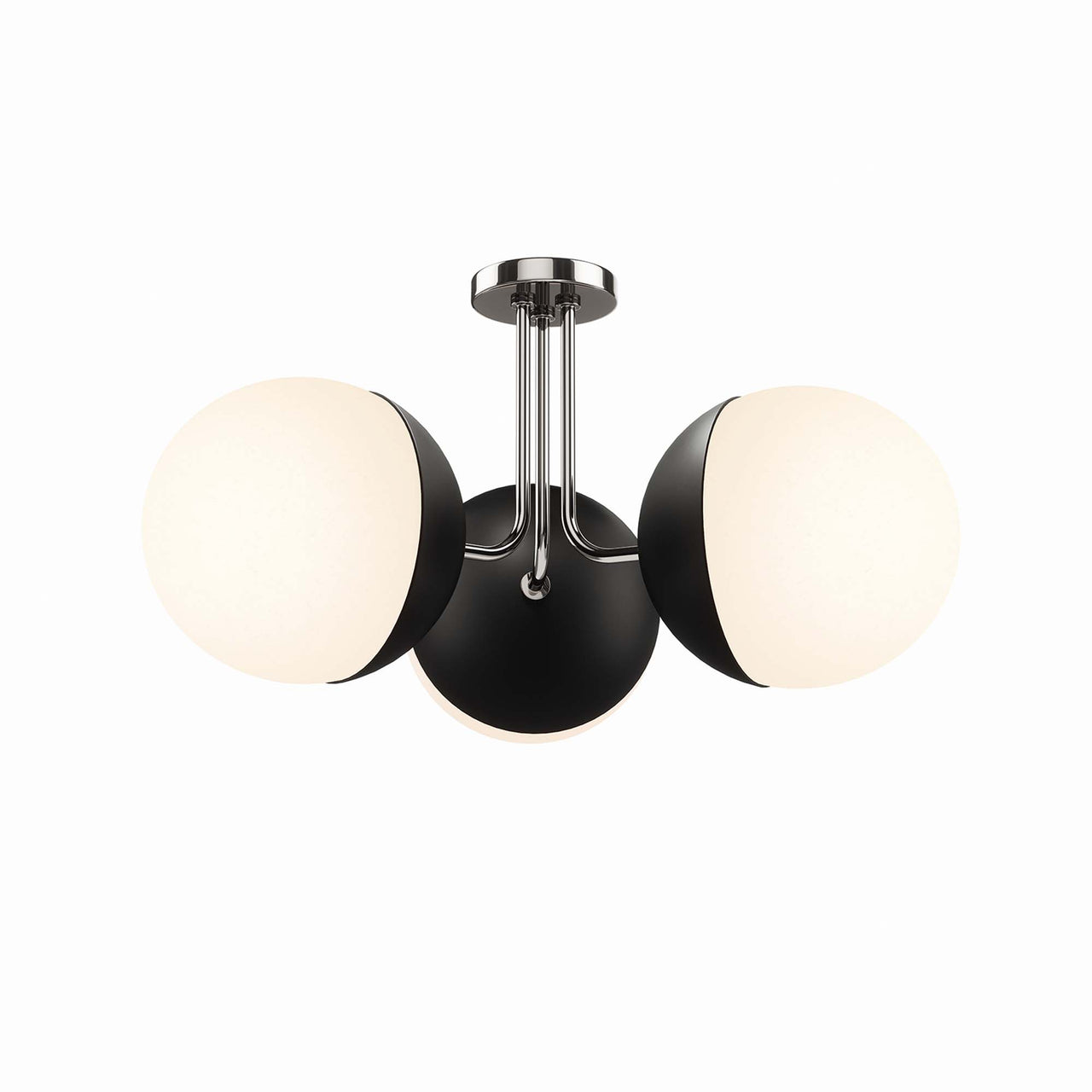 Starlight Semi-Flush Ceiling Light, Polished Nickel