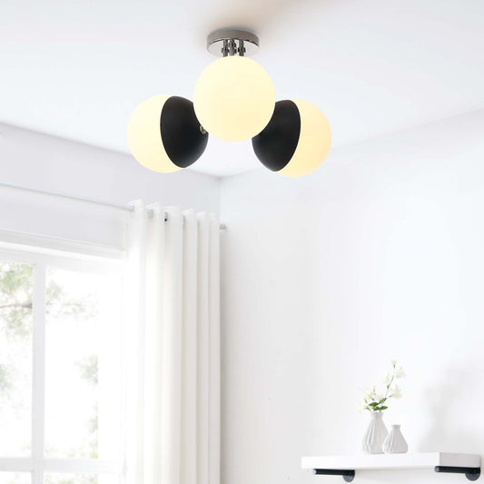 Starlight Semi-Flush Ceiling Light, Polished Nickel
