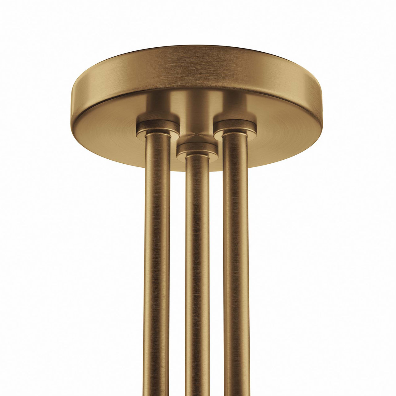 Starlight Semi-Flush Ceiling Light, Satin Brass