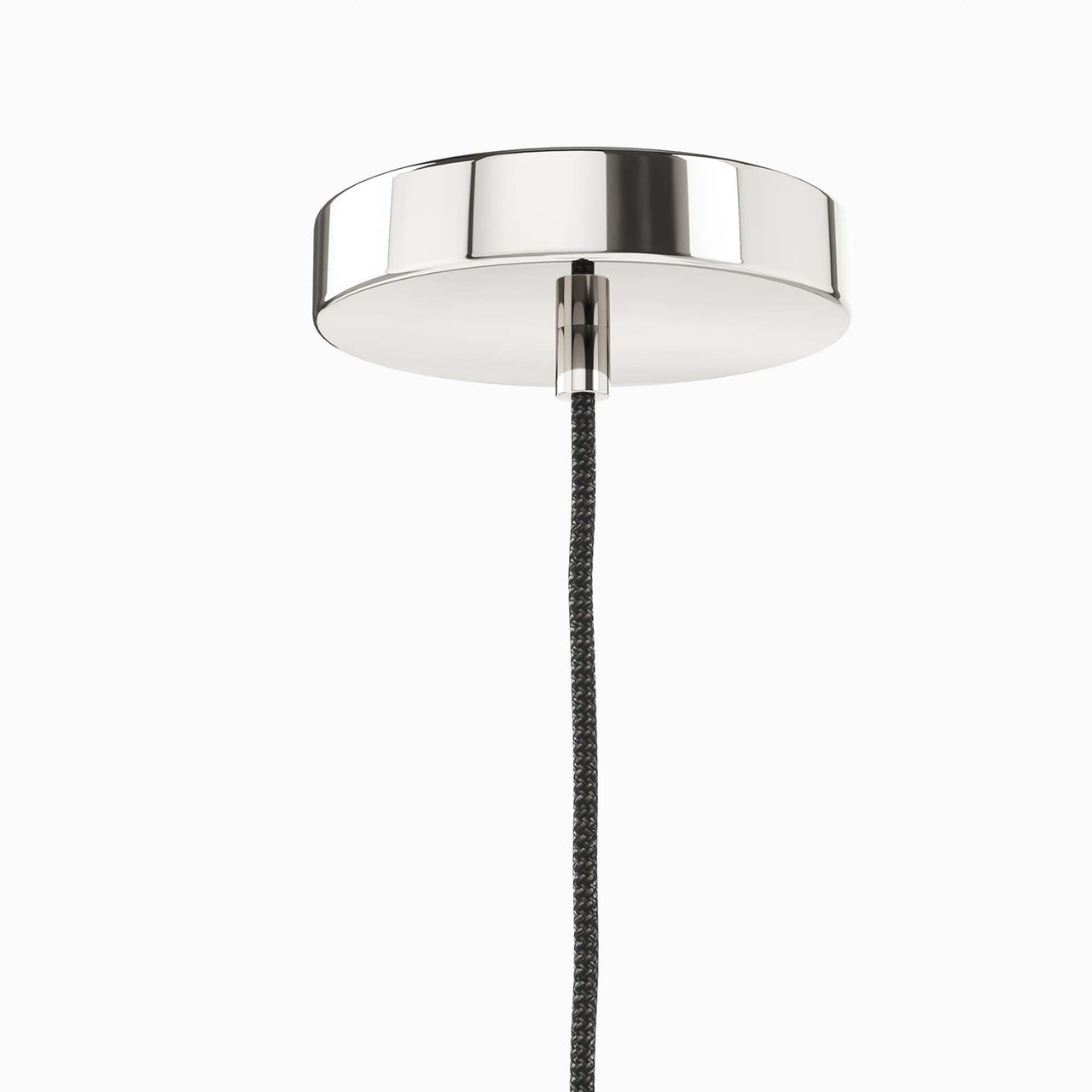 Beacon Pendant Light, White & Polished Nickel