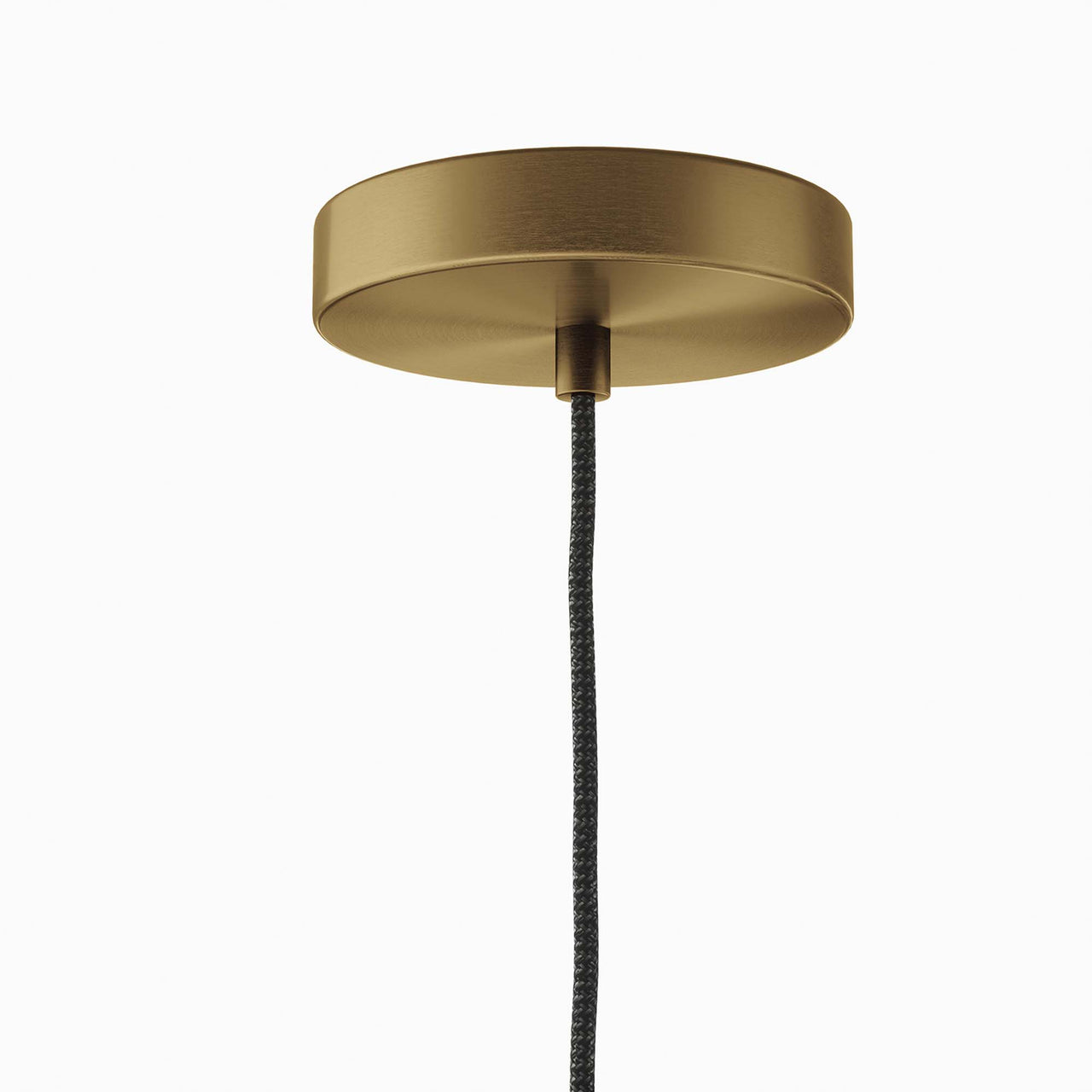 Beacon Pendant Light, White & Satin Brass