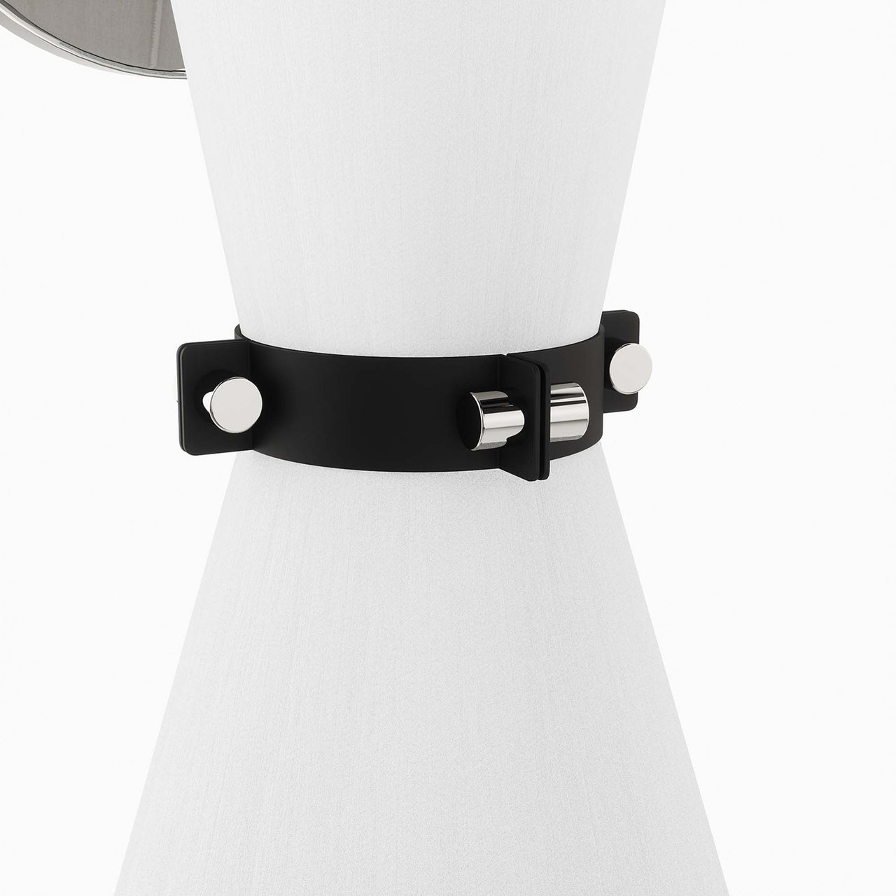 Beacon Wall Sconce, White & Polished Nickel