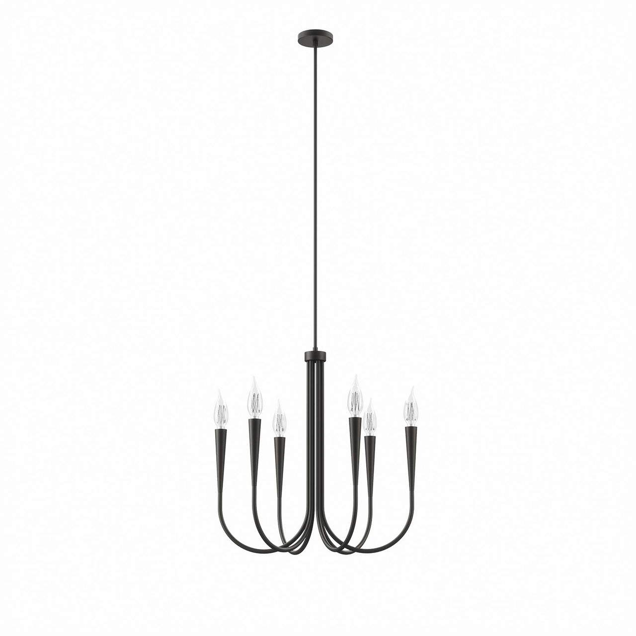 Luminator Chandelier, Black