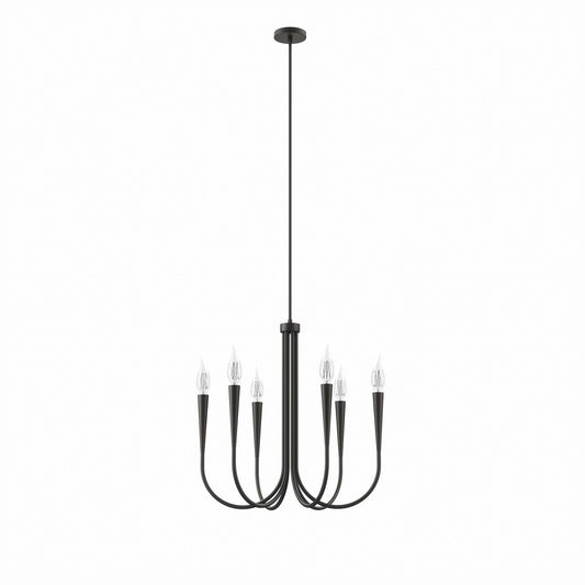 Penrose 6-Light Chandelier, Black
