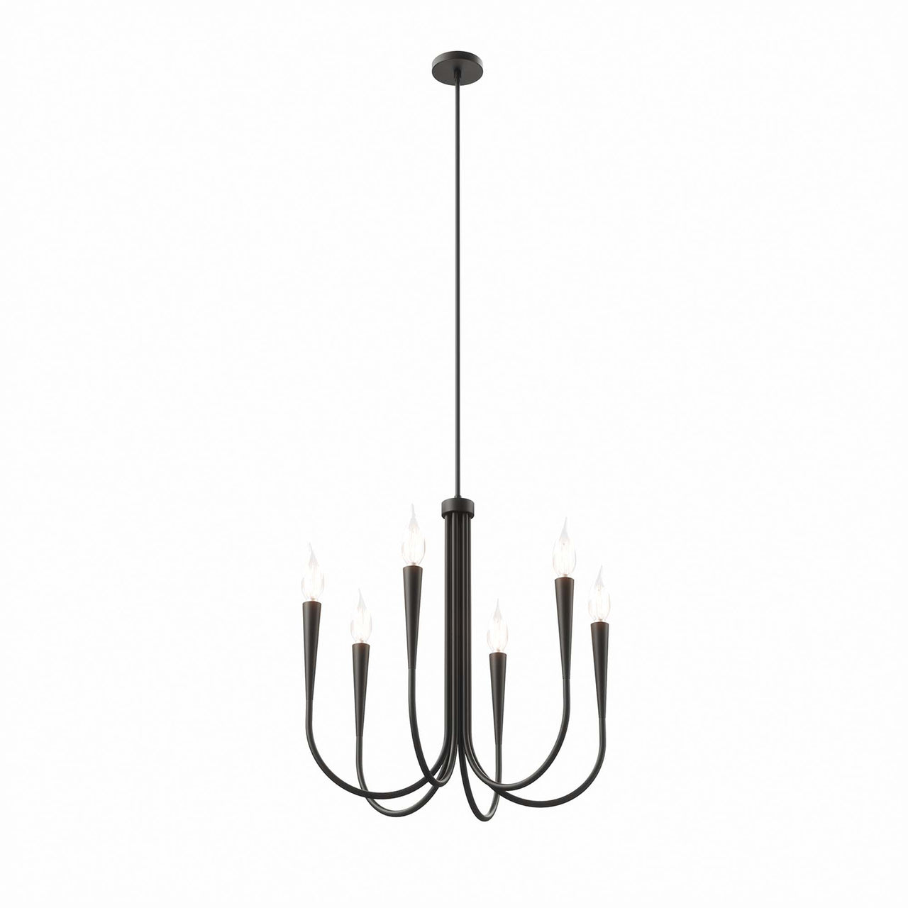 Luminator Chandelier, Black
