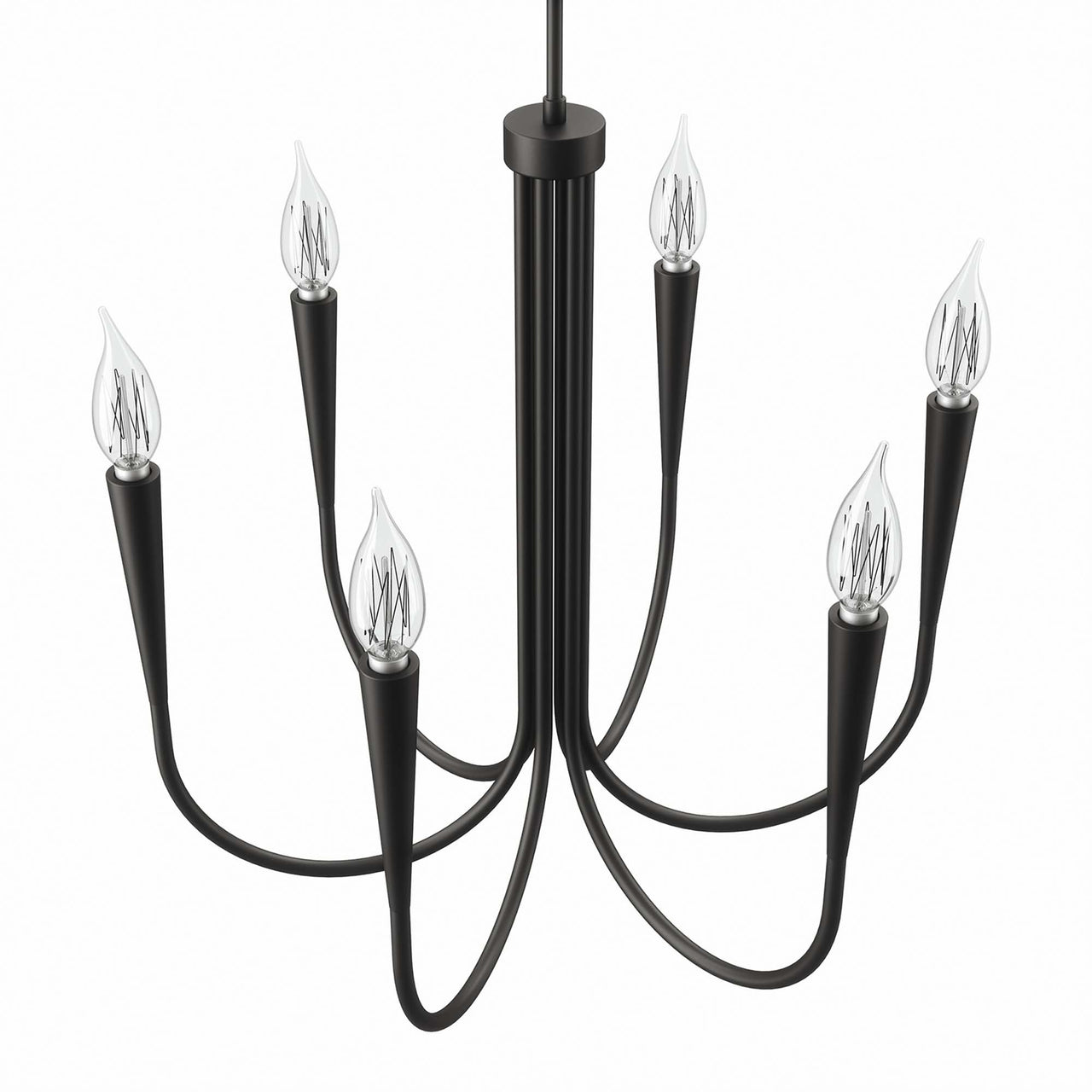 Luminator Chandelier, Black