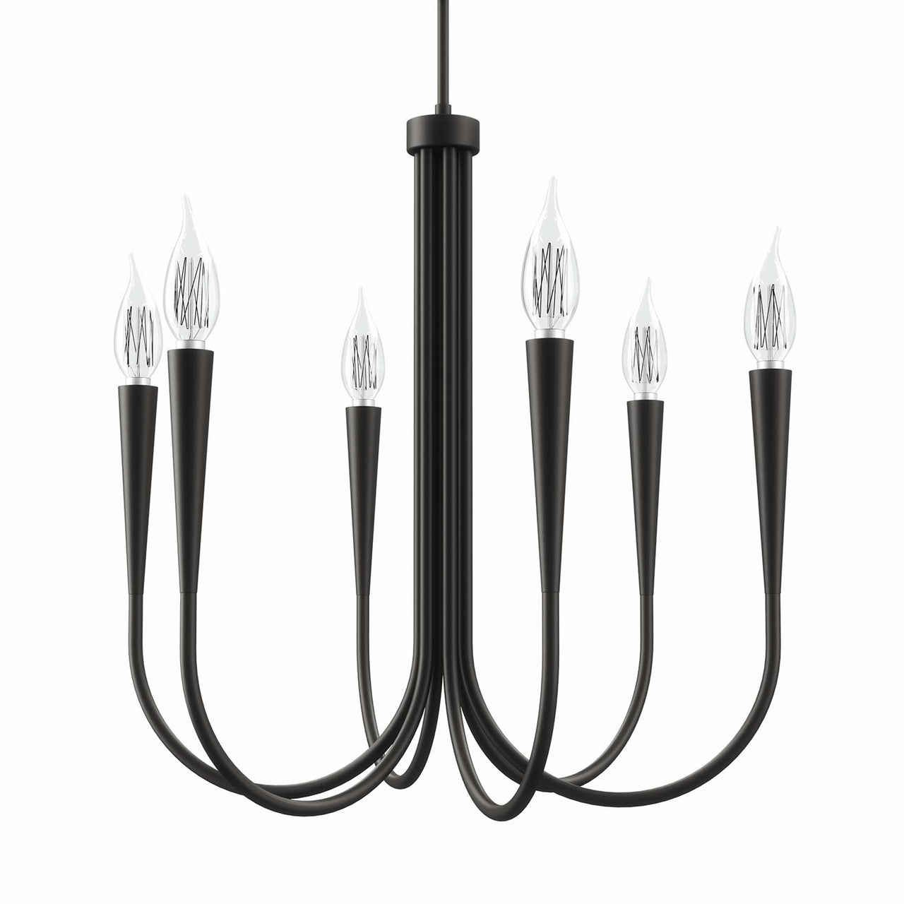 Luminator Chandelier, Black