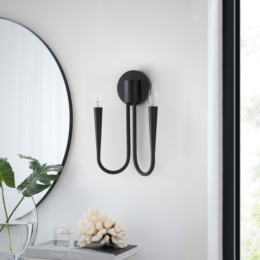Luminator Wall Sconce, Black