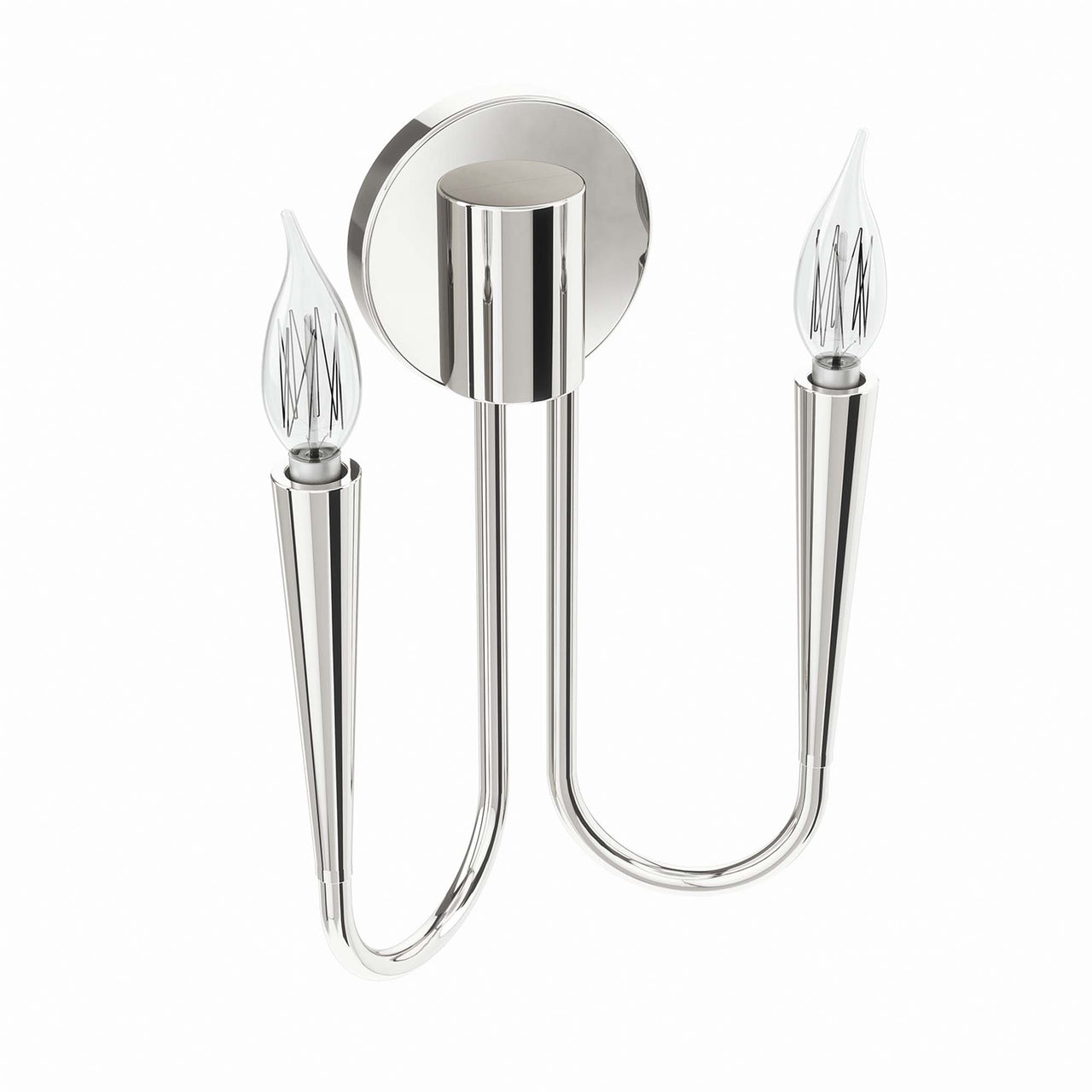 Luminator Wall Sconce, Polished Nickel