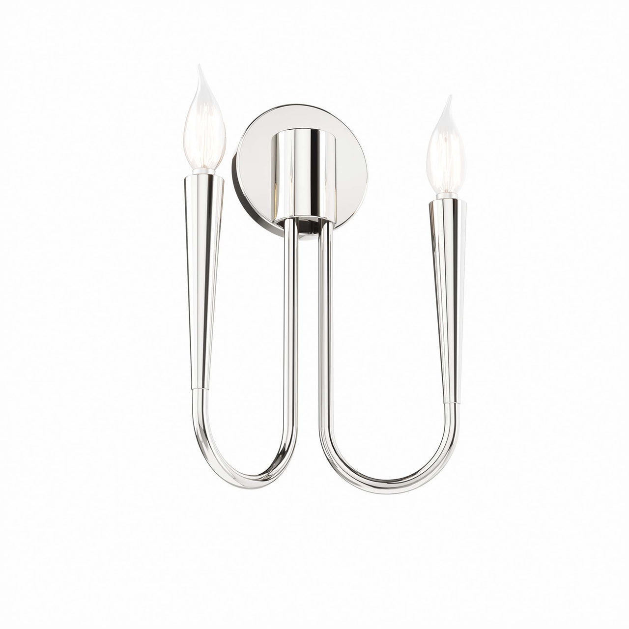 Luminator Wall Sconce, Polished Nickel