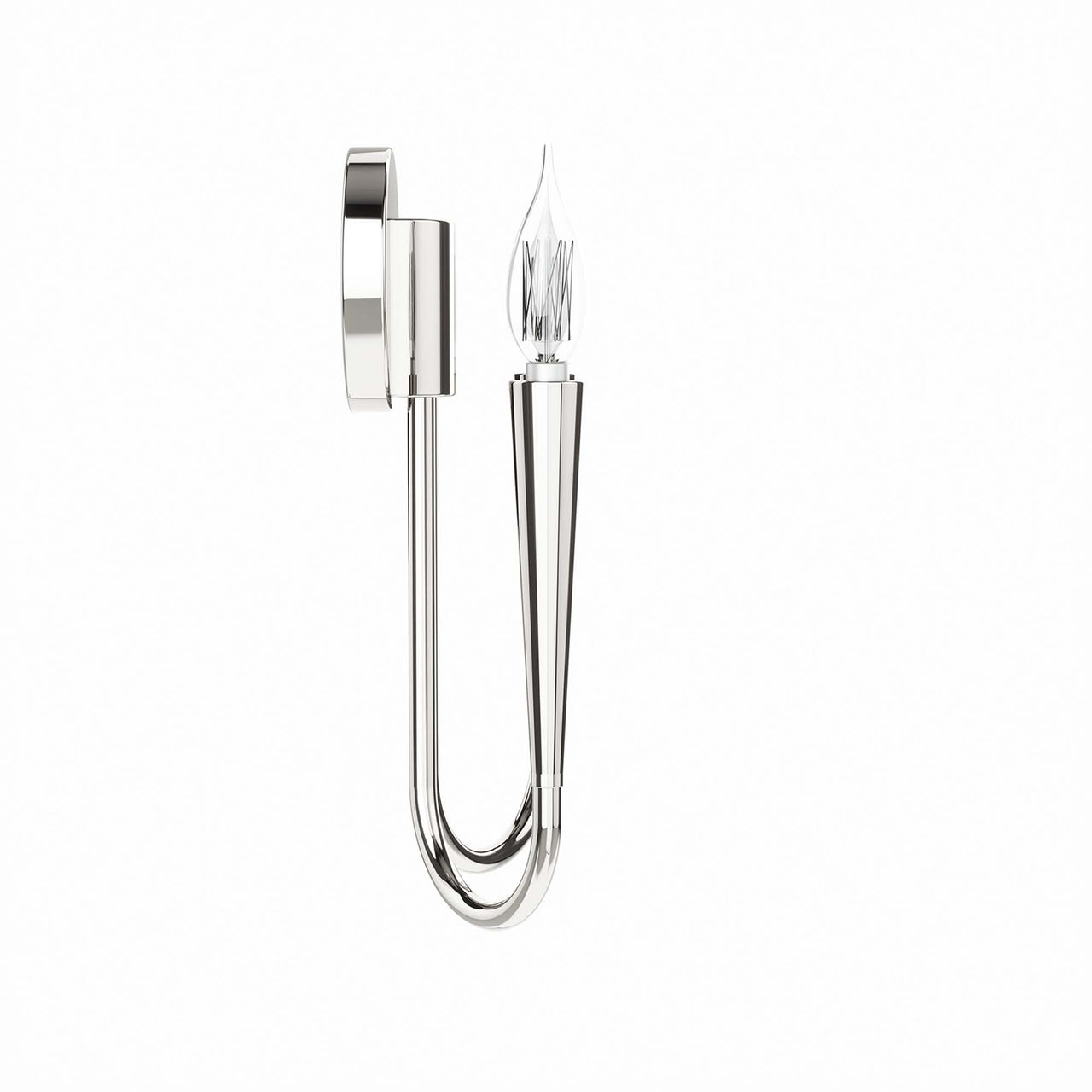 Luminator Wall Sconce, Polished Nickel