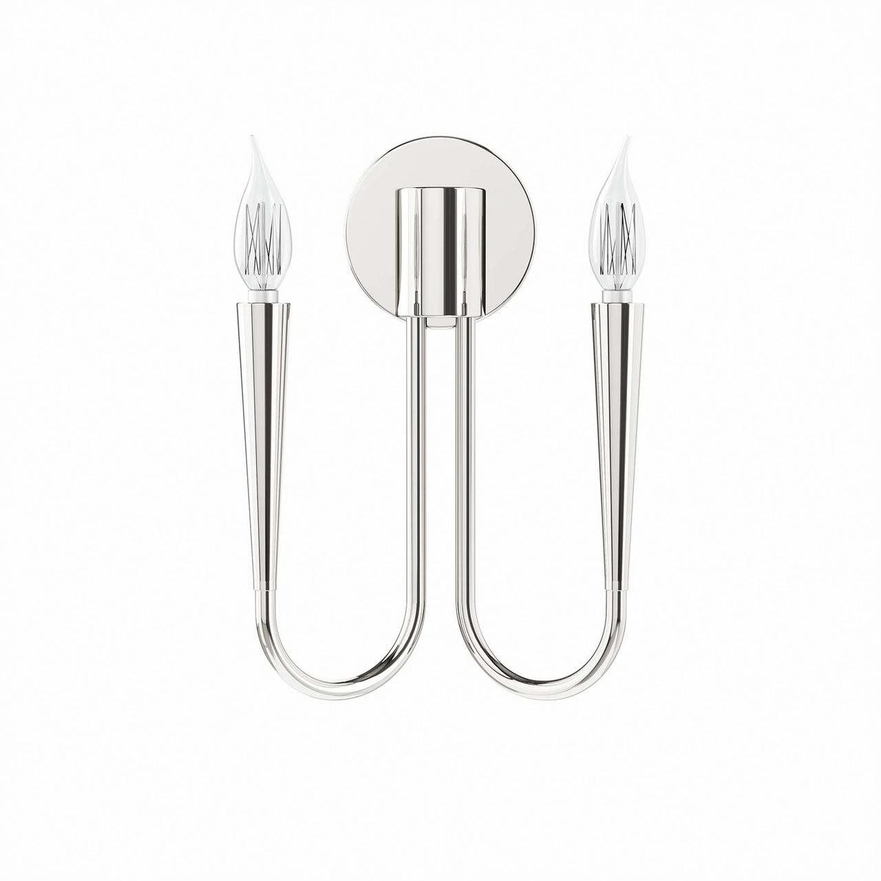 Luminator Wall Sconce, Polished Nickel