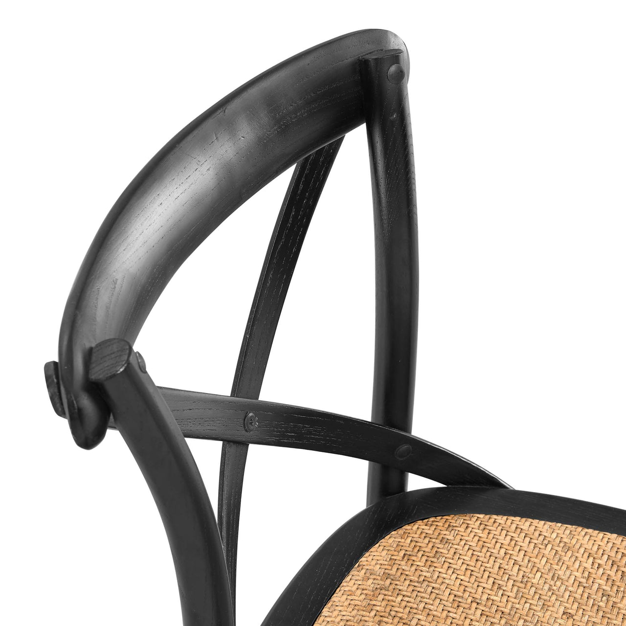 Countryside-Chic Bar Stool, Black