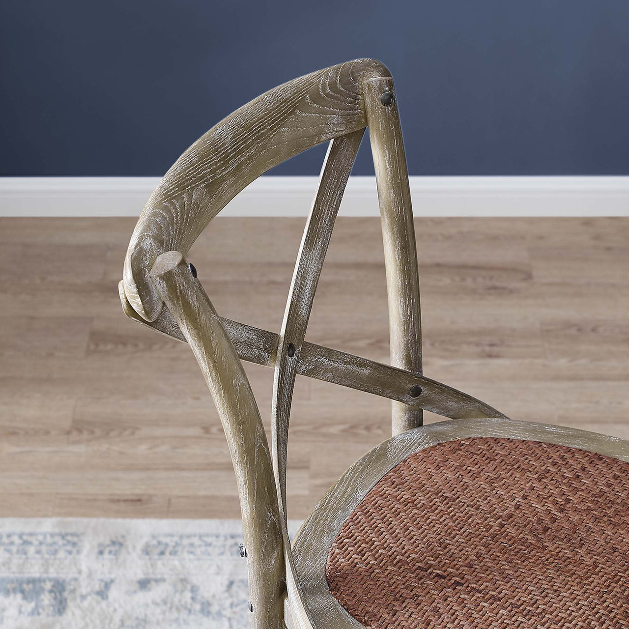 Countryside-Chic Bar Stool, Gray