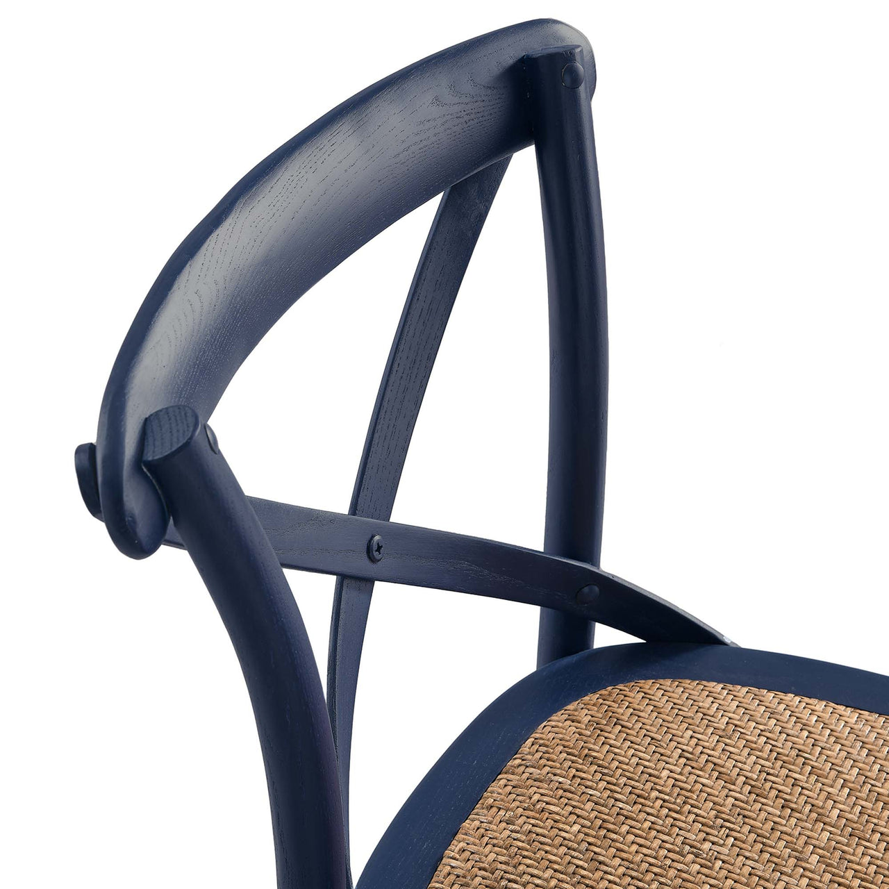 Countryside-Chic Bar Stool, Dark Blue