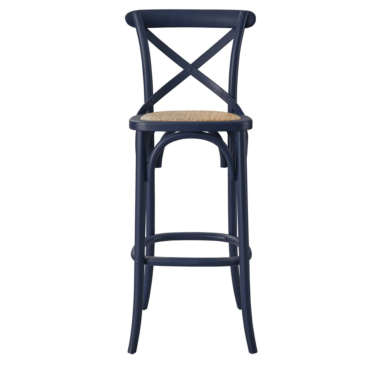 Countryside-Chic Bar Stool, Dark Blue