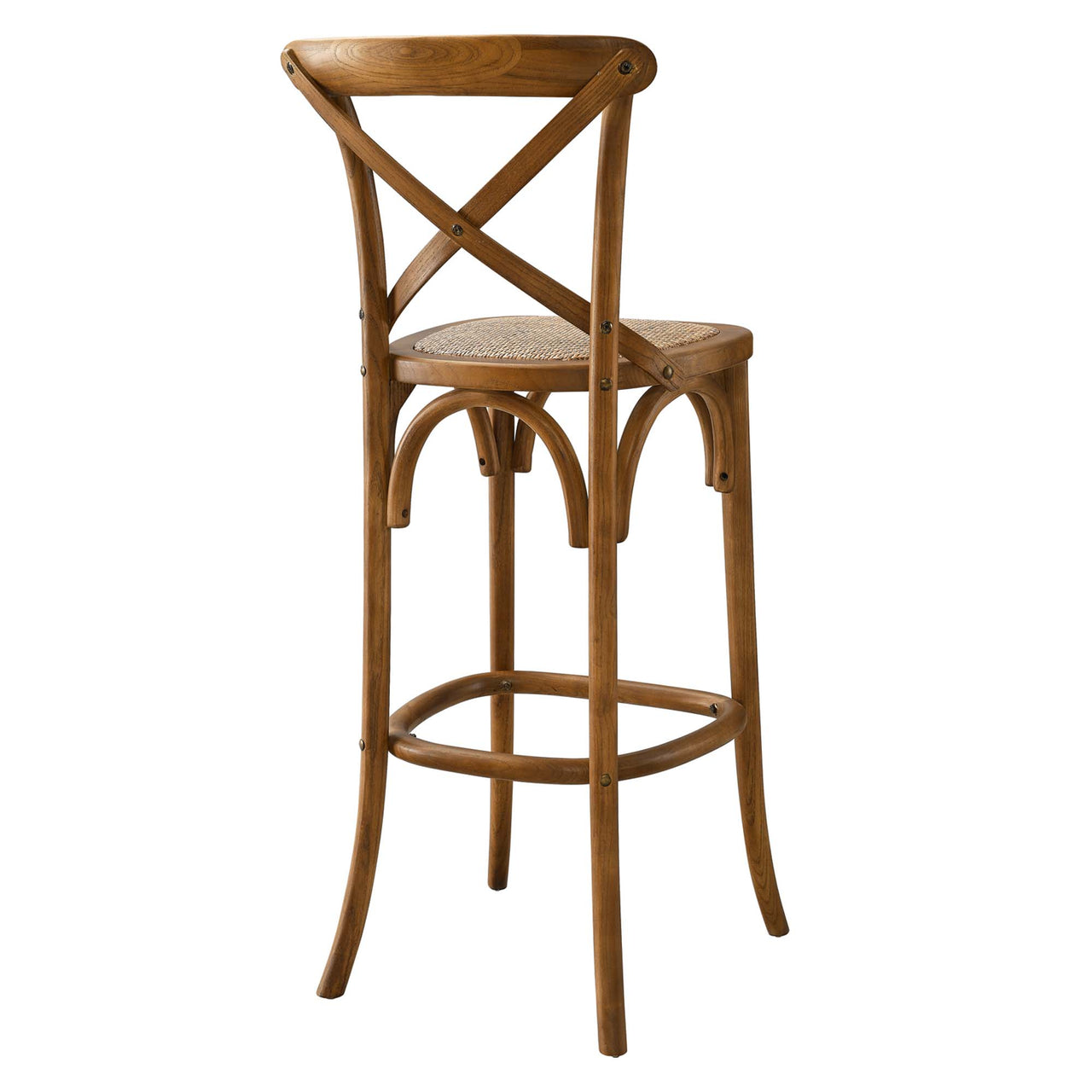Countryside-Chic Bar Stool, Walnut