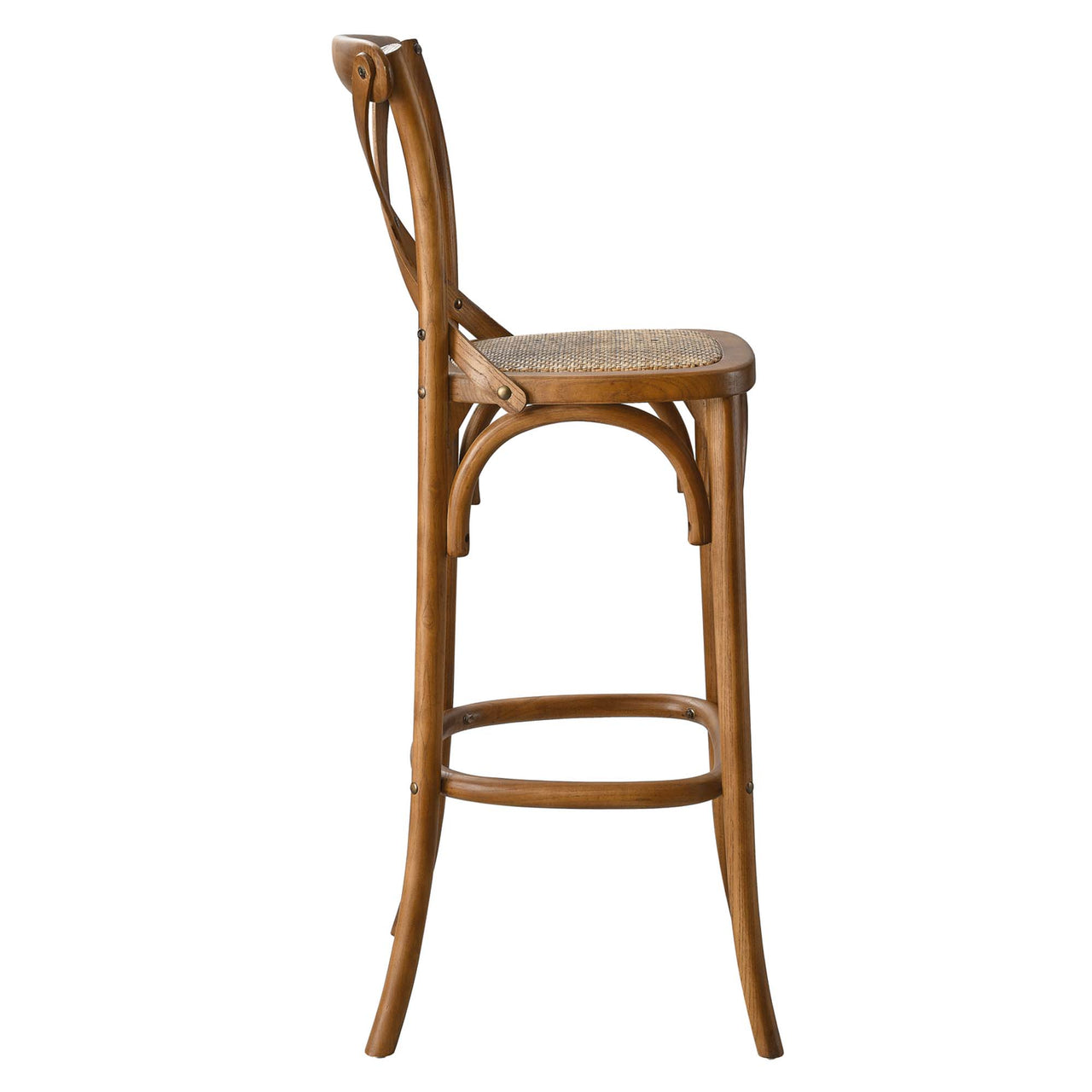 Countryside-Chic Bar Stool, Walnut