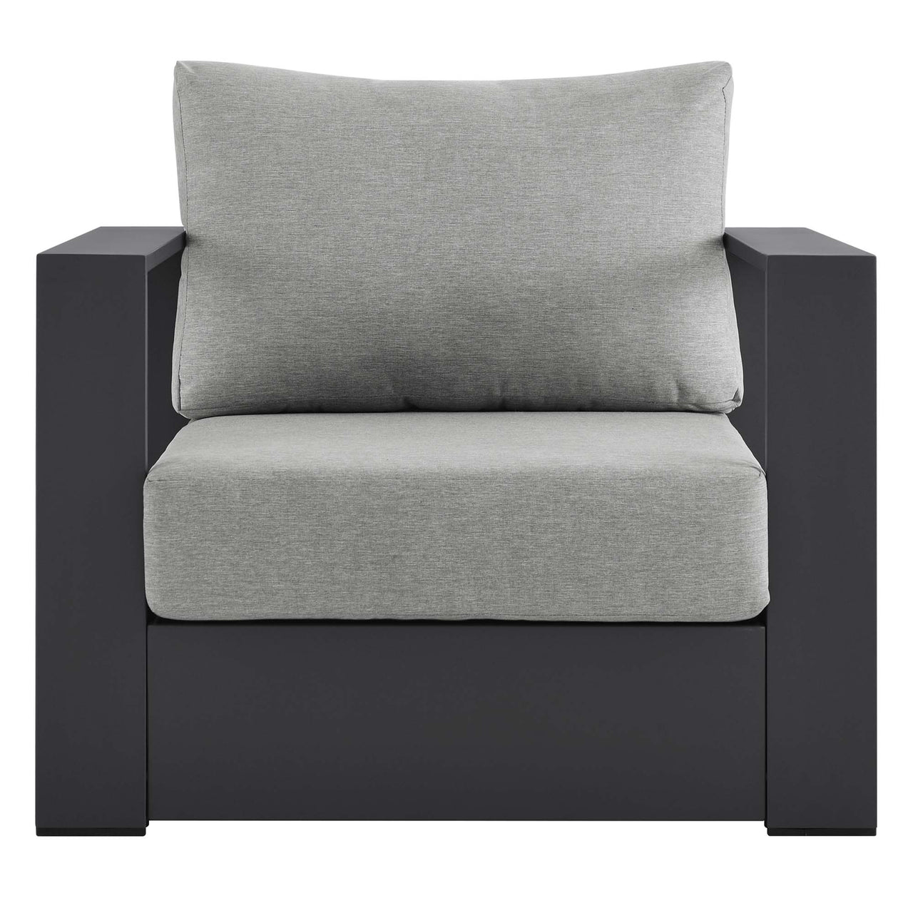 Tahlor Alfresco Powder-Coated Aluminum Armchair, Gray