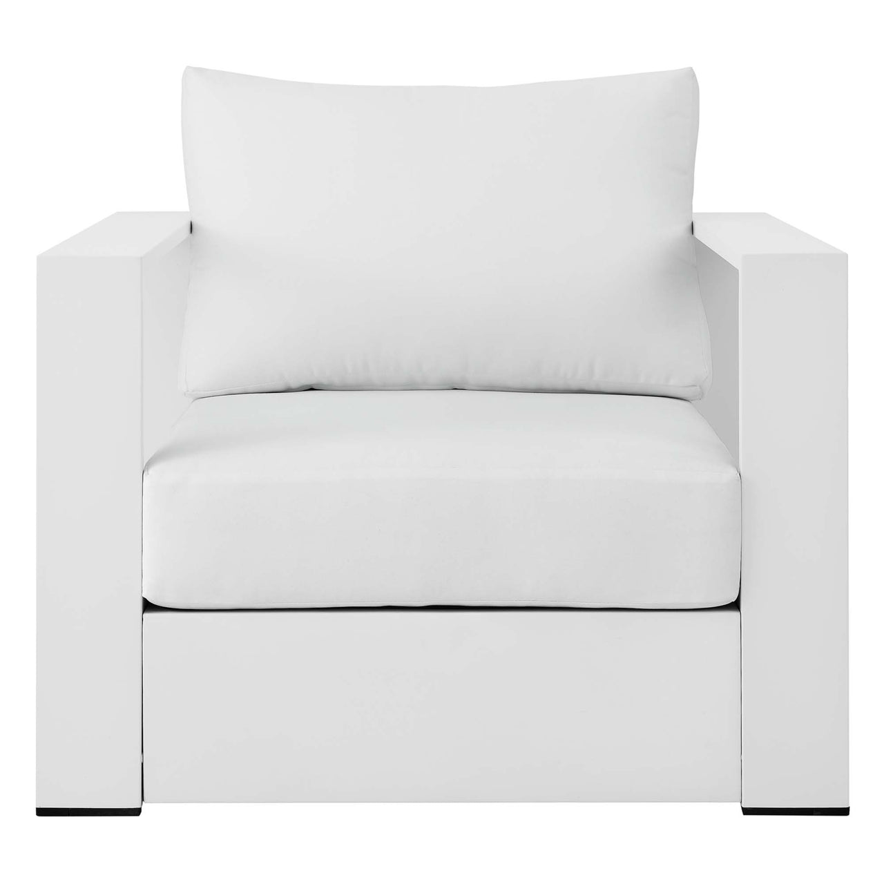 Tahlor Alfresco Powder-Coated Aluminum Armchair, White
