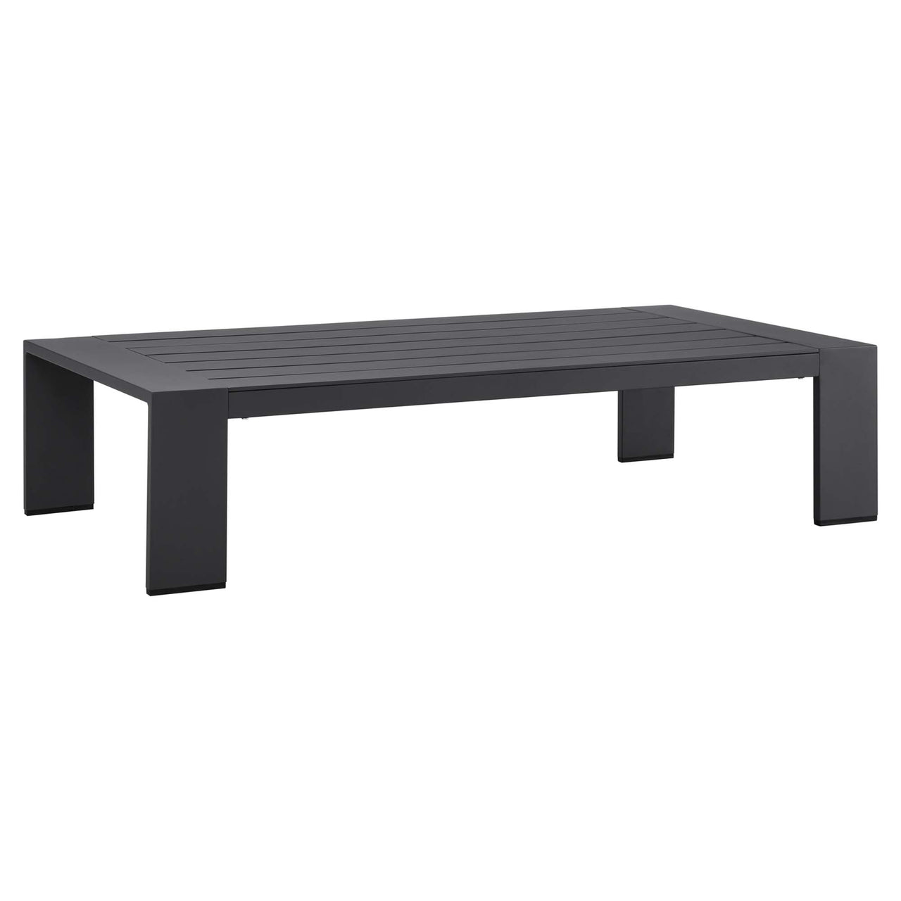 Tahlor Alfresco Powder-Coated Aluminum Coffee Table, Gray