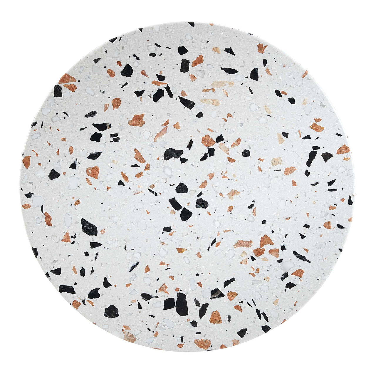Ensemble Round Terrazzo Side Table, White & Terrazzo