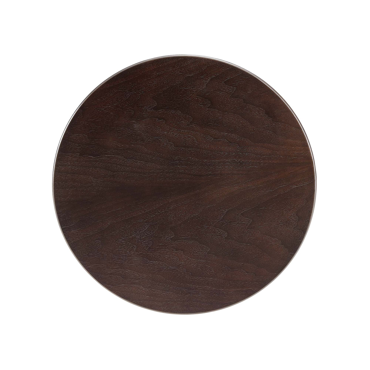 Ensemble Round Side Table, Gold & Cherry Walnut