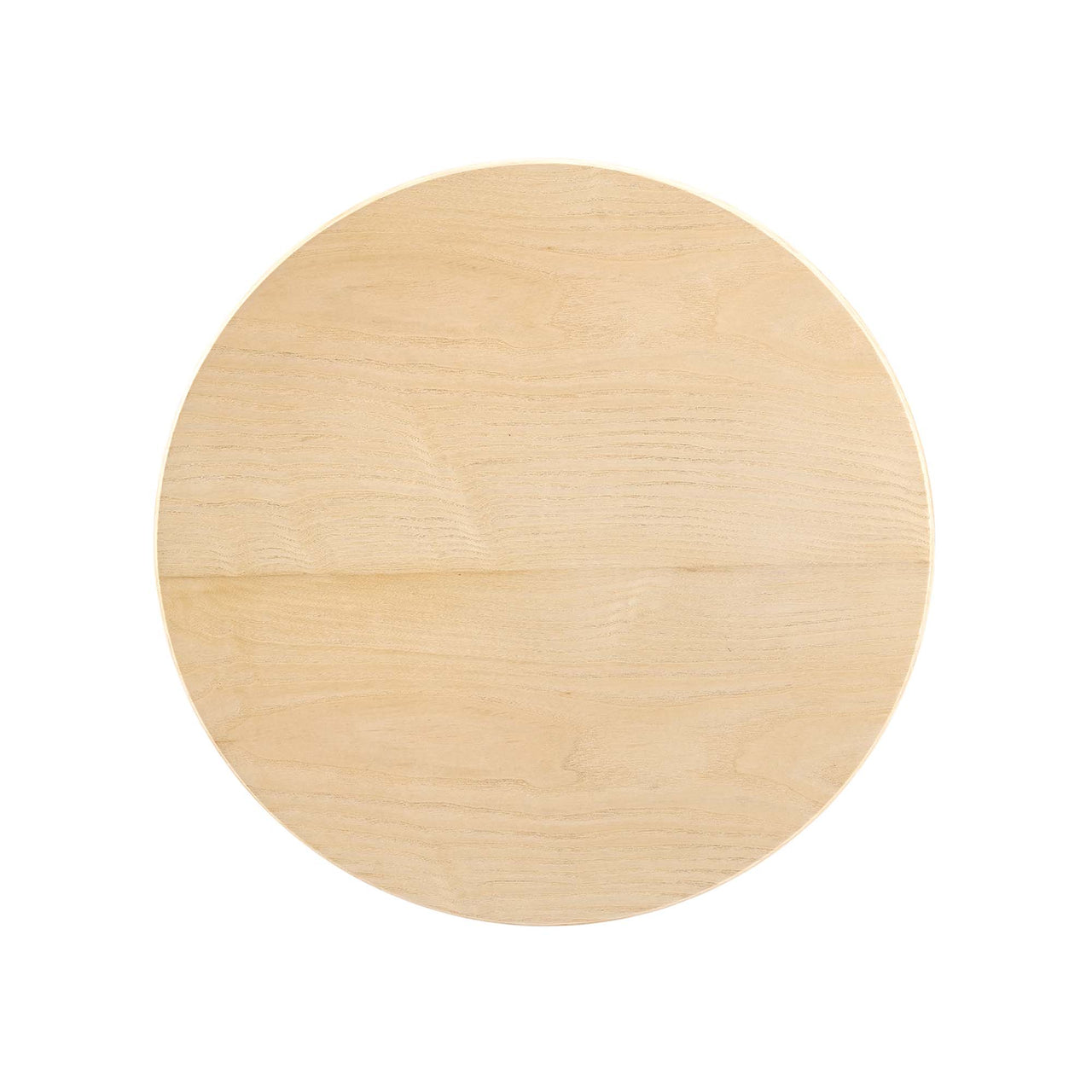 Ensemble Round Side Table, Gold & Natural Wood