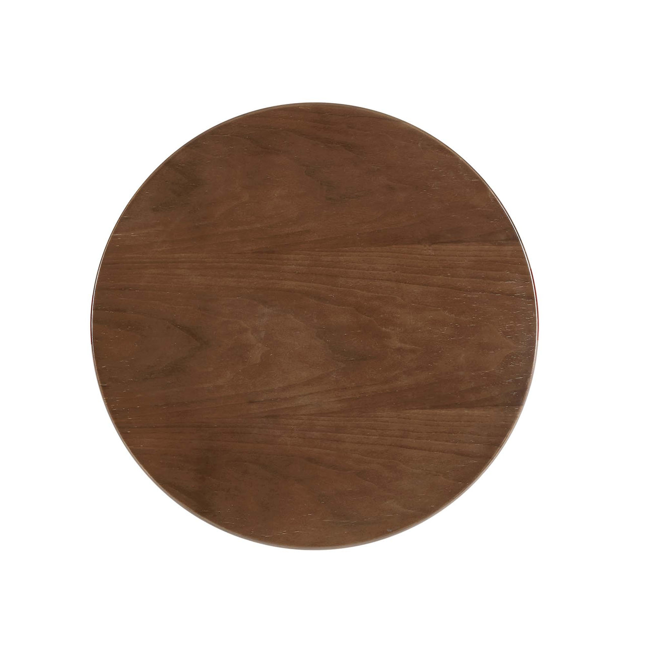 Ensemble Round Side Table, Gold & Walnut