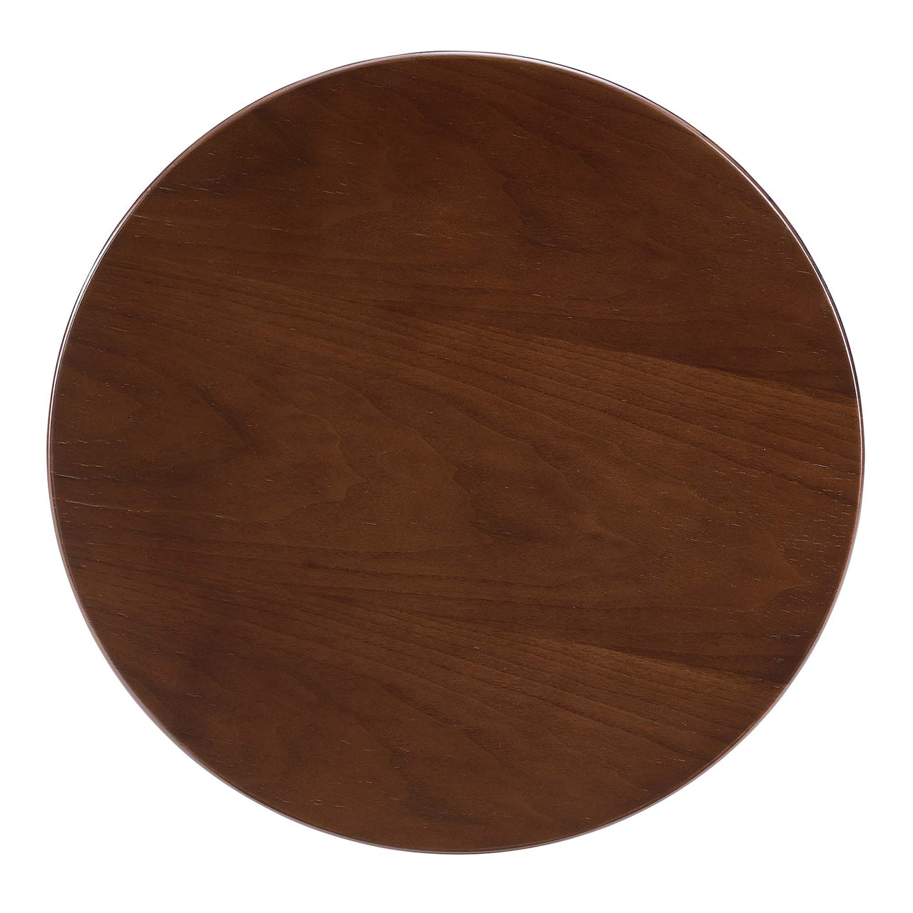Ensemble Round Side Table, Black & Walnut