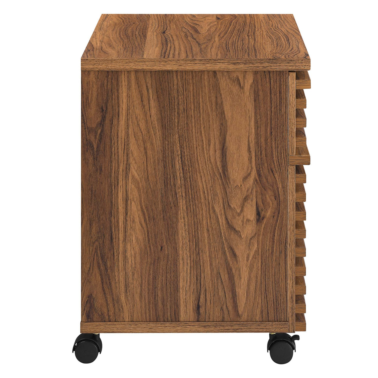 Ventra Wood File Cabinet, Walnut