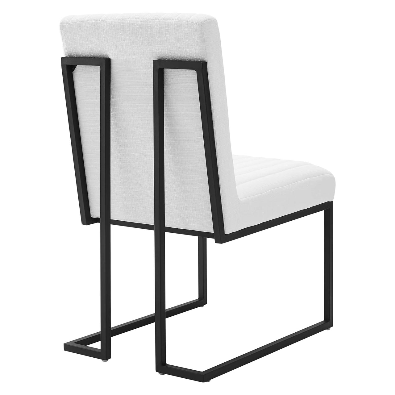 Mira Fabric Dining Chair Set of 2, White