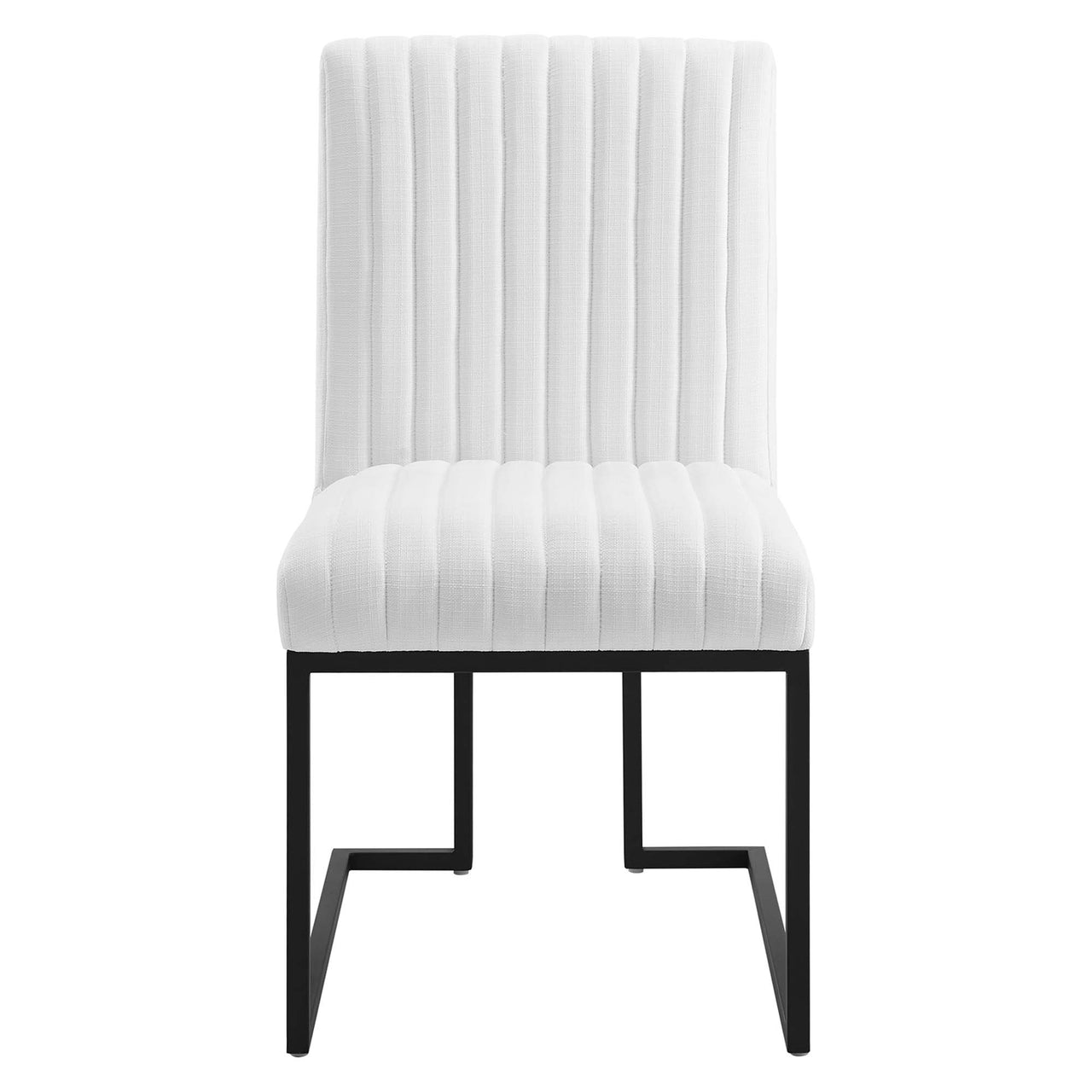 Mira Fabric Dining Chair Set of 2, White