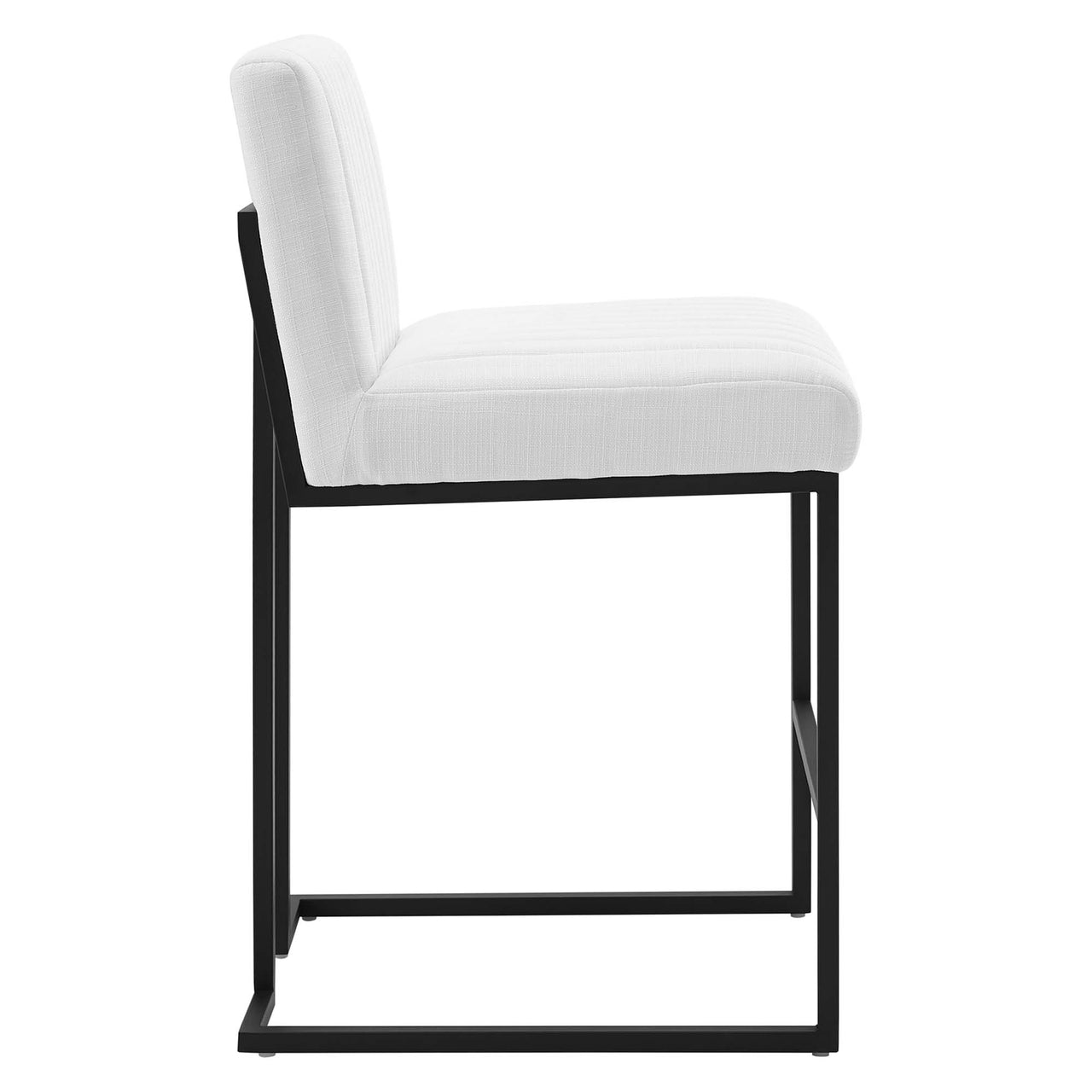 Mira Fabric Counter Stools Set of 2, White