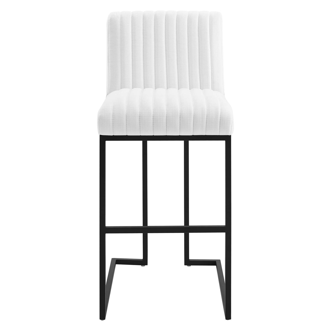 Mira Fabric Bar Stools, White