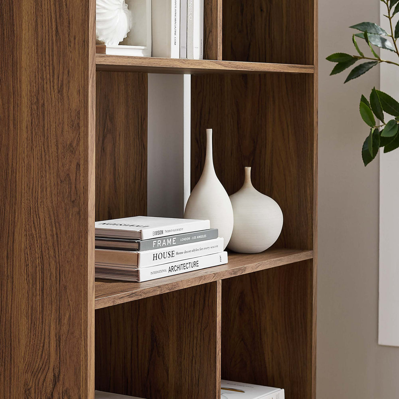 Erisen Bookcase, Small, Walnut